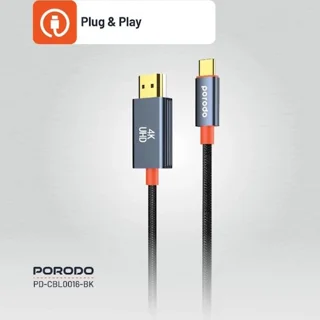 کابل تبدیل Type c به HDMI برند porodo